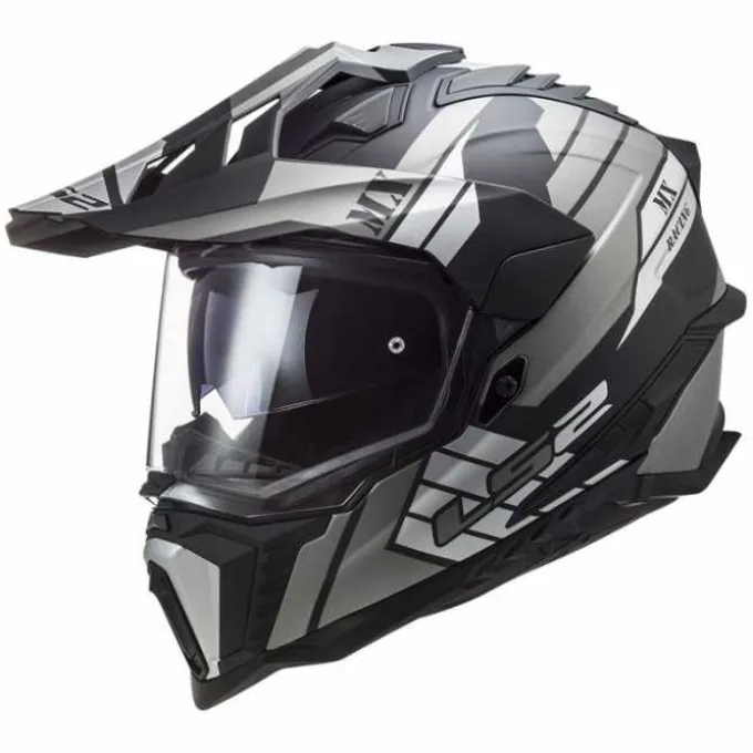 Casco LS2 MX701 Explorer Atlantis 06 Nero Argento
