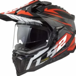 Casco LS2 MX701 Explorer Spire 06 Nero Rosso