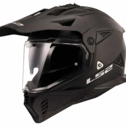 Casco LS2 MX702 Pioneer II Solid Nero Opaco