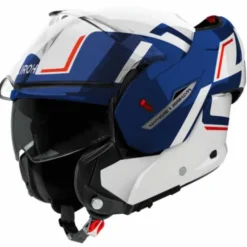 Casco Mathisse II Genius Bianco Blu Rosso