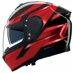Casco N80-8 Classico N-Com Fervo Rosso Nero