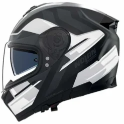 Casco N80-8 Classico N-Com Trittico Nero Bianco Antracite Opaco