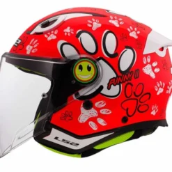 Casco OF622 Funny II Paws Rosso