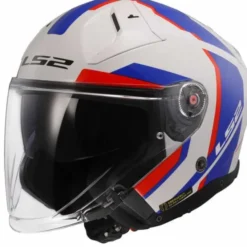 Casco OF603 Infinity II Focus Bianco Rosso Blu