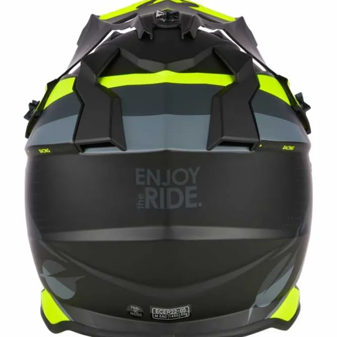 Casco O'neal 2Srs Spyde V.23 Grigio Giallo Opaco