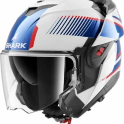 Casco Oxo Sikter Bianco Blu Rosso