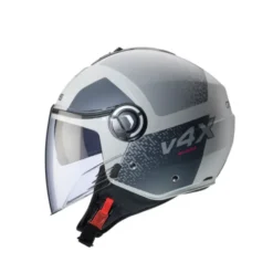 Casco Riviera V4 X Alpha Sabbia Opaco Antracite Grigio
