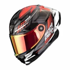 Casco Scorpion Exo-Race Air Kobra Nero Rosso Bianco