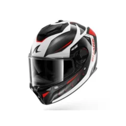 Casco Spartan GT Pro Carbon Mekarium Bianco Nero Rosso