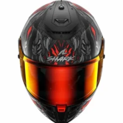 Casco Spartan RS Shaytan Nero Grigio Rosso Opaco