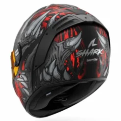 Casco Spartan RS Shaytan Nero Grigio Rosso Opaco