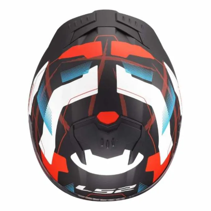 Casco Stream II Mika Nero Opaco Bianco Blu Rosso