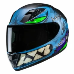 Casco Y10 Frank Blu Nero