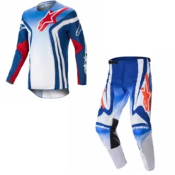 Completo Racer Semi Blu Arancio