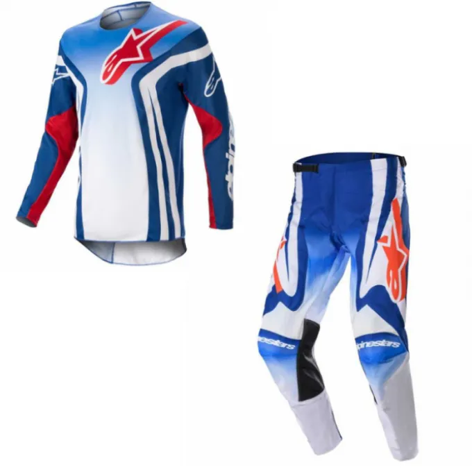 Completo Racer Semi Blu Arancio