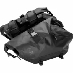 Coppia Borse Laterali Panniers Move Ahead Impermeabili 20+20lt Nero