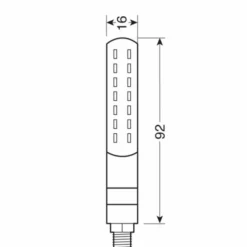 Frecce a Led "Line-Sq" Front Nere