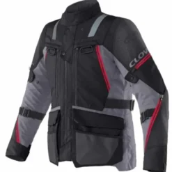 Giacca Outland-3 Wp Rosso Nero Grigio