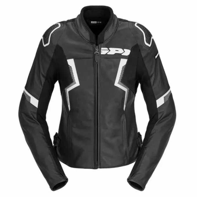 Giubbotto Evorider 3 Lady pelle Nero Bianco