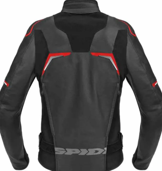 Giubbotto Evorider 3 Lady pelle Nero Rosso