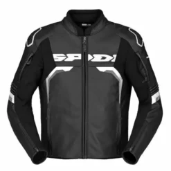 Giubbotto Evorider 3 pelle Nero Bianco