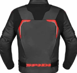 Giubbotto Evorider 3 pelle Nero Rosso