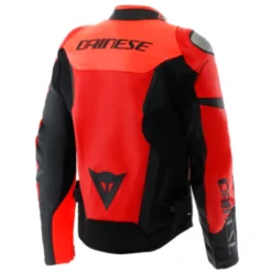 Giubbotto Iperattiva Pelle Nero Rosso