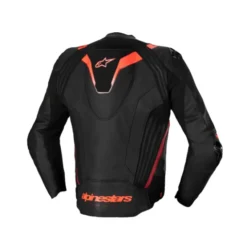 Giubbotto Missile V3 Ignition Pelle Nero Rosso