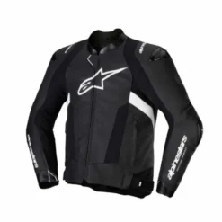 Giubbotto Missile V3 Pelle Nero Bianco