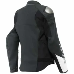 Giubbotto Rapida Lady Pelle Nero Bianco