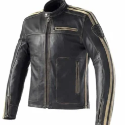 Giubbotto Rebel 2 Pelle Nero Lavato
