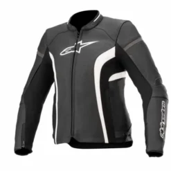 Giubbotto Stella Kira V2 Pelle Nero Bianco