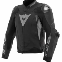 Giubbotto Super Speed 4 Pelle Nero Grigio