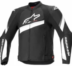 Giubbotto T-GP Plus R V4 tex Nero Bianco