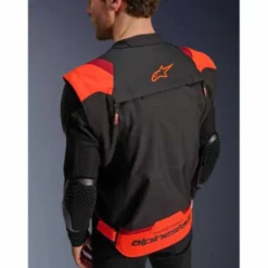 Giubbotto T-Stunt Air tex Nero Rosso Fluo