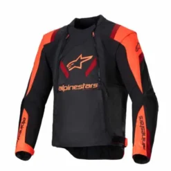 Giubbotto T-Stunt Air tex Nero Rosso Fluo