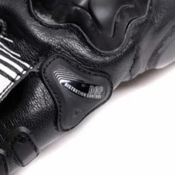 Guanto Fiero Metal Nero Bianco Rosso Fluo