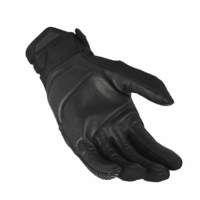 Guanto Obtain Lady Tessuto-Pelle Nero