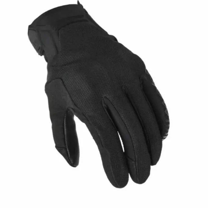 Guanto Obtain Lady Tessuto-Pelle Nero