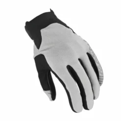 Guanto Obtain Tessuto-Pelle Grigio Nero