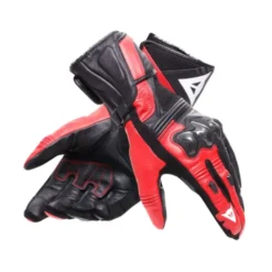 Guanto Reacto Carbon Long Nero Rosso