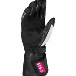 Guanto STS-3 Lady Pelle Nero Fuxia