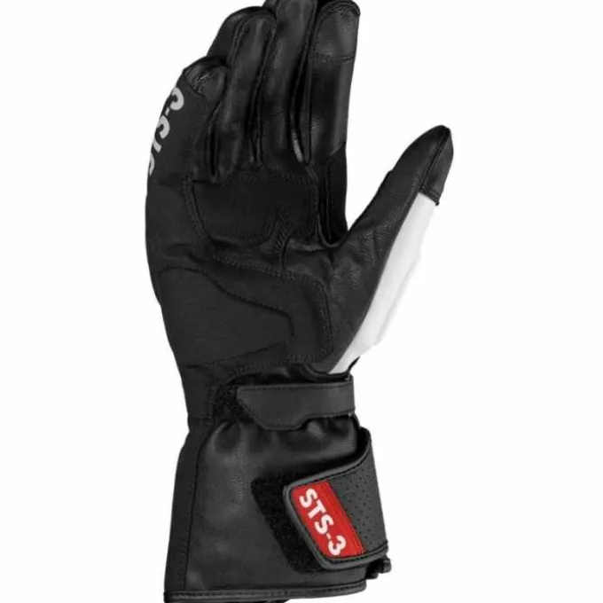 Guanto STS-3 Lady Pelle Nero Rosso