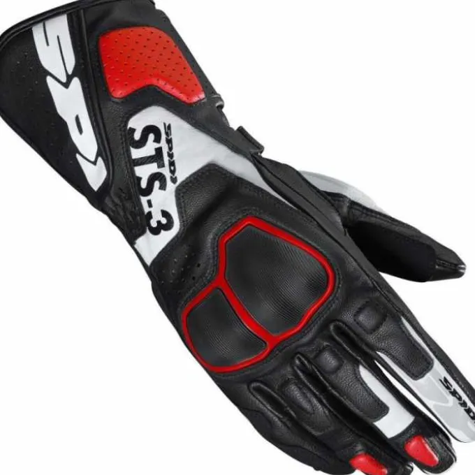 Guanto STS-3 Lady Pelle Nero Rosso