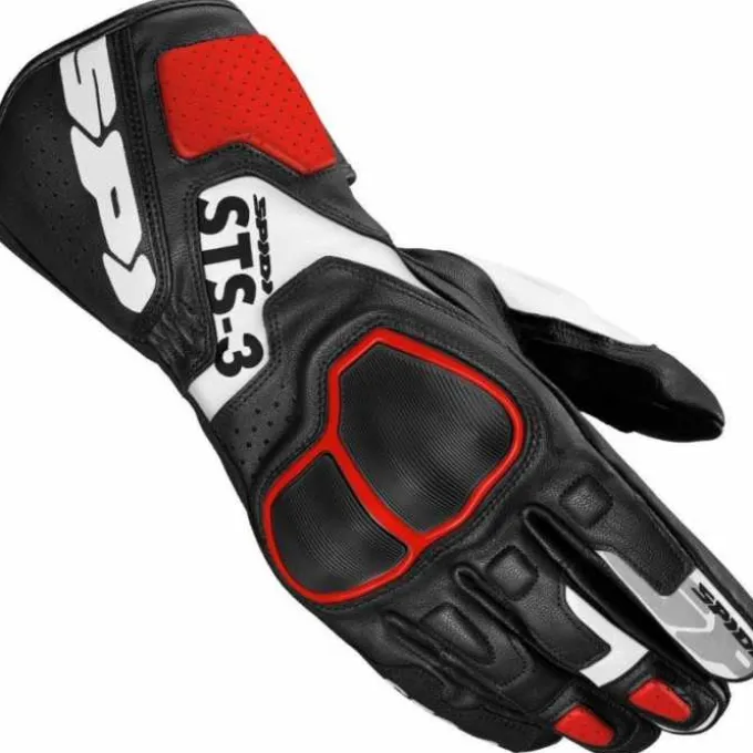 Guanto STS-3 Pelle Nero Rosso