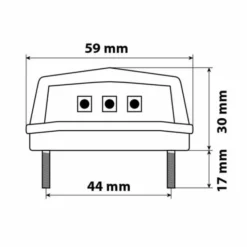 Luce Targa 3 Led SMD Bianca