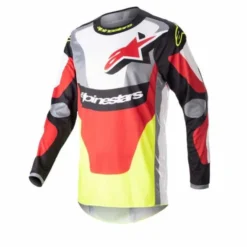 Maglia Fluid Agent Nero Rosso Giallo Fluo