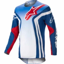 Maglia Racer Semi Jersey Blu Arancio Caldo