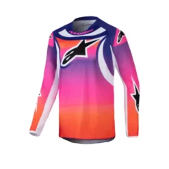 Maglia Youth Racer Wurx bianco multicolor