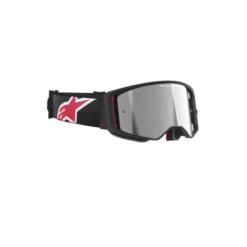 Maschera Alpinestars Supertech Corp Nero Rosso Lente Argento
